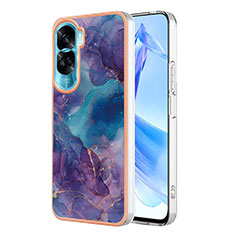 Funda Silicona Gel Goma Patron de Moda Carcasa YB1 para Huawei Honor 90 Lite 5G Morado