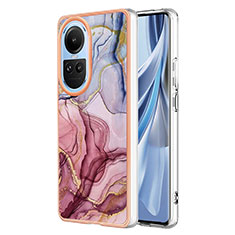 Funda Silicona Gel Goma Patron de Moda Carcasa YB1 para Oppo Reno10 5G Purpura Claro