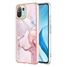 Funda Silicona Gel Goma Patron de Moda Carcasa YB1 para Xiaomi Mi 11 Lite 5G NE Rosa