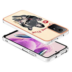 Funda Silicona Gel Goma Patron de Moda Carcasa YB1 para Xiaomi Redmi Note 12S Caqui