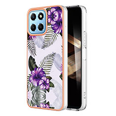 Funda Silicona Gel Goma Patron de Moda Carcasa YB3 para Huawei Honor X8b Morado