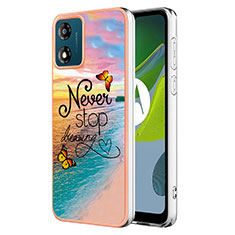 Funda Silicona Gel Goma Patron de Moda Carcasa YB3 para Motorola Moto E13 Multicolor