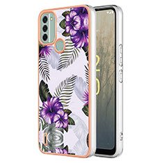 Funda Silicona Gel Goma Patron de Moda Carcasa YB3 para Nokia C31 Morado