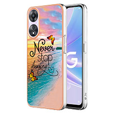 Funda Silicona Gel Goma Patron de Moda Carcasa YB3 para Oppo A58 5G Multicolor