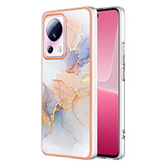 Funda Silicona Gel Goma Patron de Moda Carcasa YB3 para Xiaomi Civi 2 5G Purpura Claro