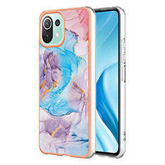 Funda Silicona Gel Goma Patron de Moda Carcasa YB3 para Xiaomi Mi 11 Lite 5G Azul