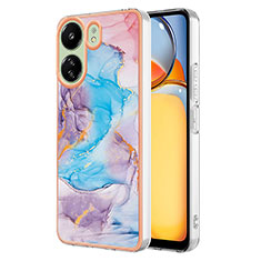 Funda Silicona Gel Goma Patron de Moda Carcasa YB3 para Xiaomi Poco C65 Azul