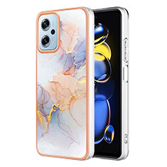 Funda Silicona Gel Goma Patron de Moda Carcasa YB3 para Xiaomi Redmi Note 11 Pro+ Plus 5G Purpura Claro