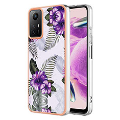 Funda Silicona Gel Goma Patron de Moda Carcasa YB3 para Xiaomi Redmi Note 12S Morado