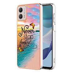 Funda Silicona Gel Goma Patron de Moda Carcasa YB4 para Motorola Moto G53y 5G Multicolor