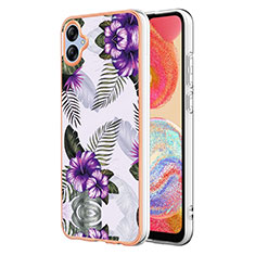 Funda Silicona Gel Goma Patron de Moda Carcasa YB4 para Samsung Galaxy A04 4G Morado