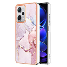 Funda Silicona Gel Goma Patron de Moda Carcasa YB5 para Xiaomi Redmi Note 12 Explorer Rosa