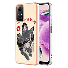 Funda Silicona Gel Goma Patron de Moda Carcasa YB6 para Xiaomi Redmi Note 12S Caqui