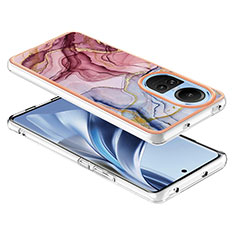 Funda Silicona Gel Goma Patron de Moda Carcasa YB7 para Oppo Reno10 5G Purpura Claro