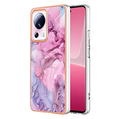 Funda Silicona Gel Goma Patron de Moda Carcasa YB7 para Xiaomi Civi 2 5G Purpura Claro