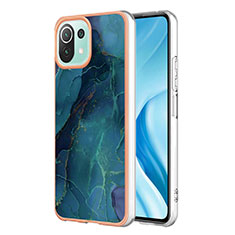 Funda Silicona Gel Goma Patron de Moda Carcasa YB7 para Xiaomi Mi 11 Lite 5G NE Verde