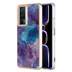 Funda Silicona Gel Goma Patron de Moda Carcasa YB7 para Xiaomi Redmi K60 5G Morado