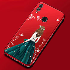 Funda Silicona Gel Goma Vestido de Novia Carcasa para Huawei Honor 8X Multicolor