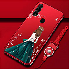 Funda Silicona Gel Goma Vestido de Novia Carcasa para Oppo A8 Multicolor