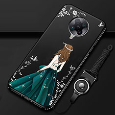 Funda Silicona Gel Goma Vestido de Novia Carcasa para Xiaomi Redmi K30 Pro 5G Verde