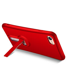 Funda Silicona Goma con Soporte S02 para Apple iPhone 8 Rojo