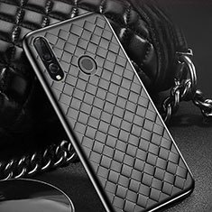 Funda Silicona Goma de Cuero Carcasa A01 para Huawei Honor 20i Negro