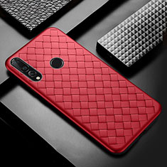Funda Silicona Goma de Cuero Carcasa A01 para Huawei P Smart+ Plus (2019) Rojo