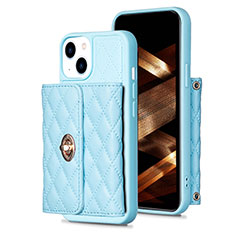 Funda Silicona Goma de Cuero Carcasa BF1 para Apple iPhone 14 Azul