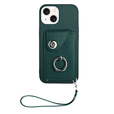 Funda Silicona Goma de Cuero Carcasa BF1 para Apple iPhone 14 Plus Verde Noche