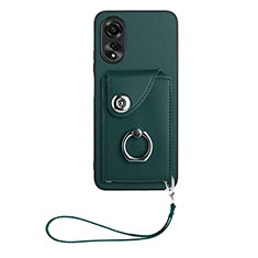 Funda Silicona Goma de Cuero Carcasa BF1 para Oppo A38 Verde