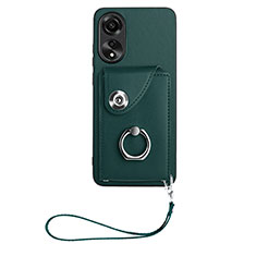 Funda Silicona Goma de Cuero Carcasa BF1 para Oppo A78 4G Verde