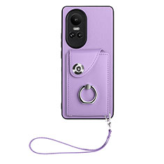 Funda Silicona Goma de Cuero Carcasa BF1 para Oppo Reno10 Pro 5G Morado