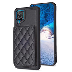 Funda Silicona Goma de Cuero Carcasa BF1 para Samsung Galaxy A12 5G Negro