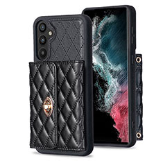 Funda Silicona Goma de Cuero Carcasa BF1 para Samsung Galaxy A34 5G Negro