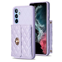 Funda Silicona Goma de Cuero Carcasa BF1 para Samsung Galaxy A54 5G Purpura Claro