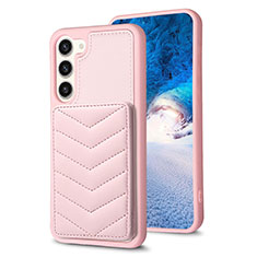 Funda Silicona Goma de Cuero Carcasa BF1 para Samsung Galaxy S22 5G Oro Rosa