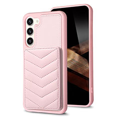 Funda Silicona Goma de Cuero Carcasa BF1 para Samsung Galaxy S24 Plus 5G Oro Rosa