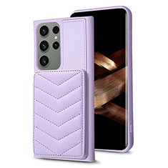 Funda Silicona Goma de Cuero Carcasa BF1 para Samsung Galaxy S25 Ultra 5G Purpura Claro