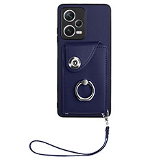 Funda Silicona Goma de Cuero Carcasa BF1 para Xiaomi Redmi Note 12 Explorer Azul