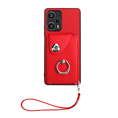 Funda Silicona Goma de Cuero Carcasa BF1 para Xiaomi Redmi Note 12 Turbo 5G Rojo