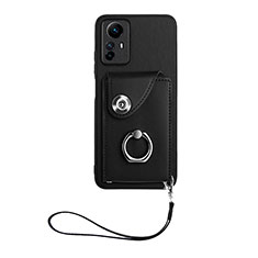 Funda Silicona Goma de Cuero Carcasa BF1 para Xiaomi Redmi Note 12S Negro