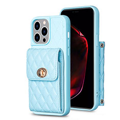 Funda Silicona Goma de Cuero Carcasa BF2 para Apple iPhone 16 Pro Azul