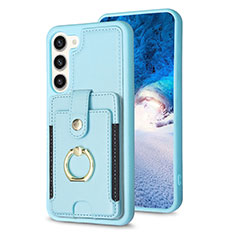 Funda Silicona Goma de Cuero Carcasa BF2 para Samsung Galaxy S23 5G Azul Claro