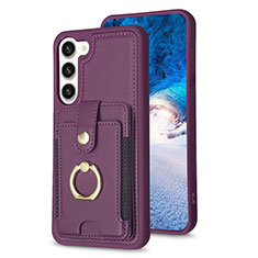 Funda Silicona Goma de Cuero Carcasa BF2 para Samsung Galaxy S23 5G Morado