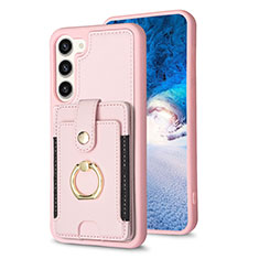 Funda Silicona Goma de Cuero Carcasa BF2 para Samsung Galaxy S23 5G Oro Rosa