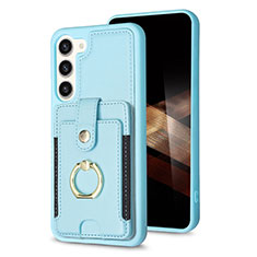 Funda Silicona Goma de Cuero Carcasa BF2 para Samsung Galaxy S25 5G Azul Claro