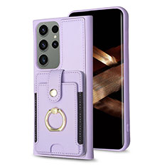 Funda Silicona Goma de Cuero Carcasa BF2 para Samsung Galaxy S25 Ultra 5G Purpura Claro