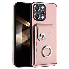 Funda Silicona Goma de Cuero Carcasa BF2 para Xiaomi Poco M6 Pro 5G Oro Rosa