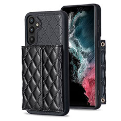 Funda Silicona Goma de Cuero Carcasa BF3 para Samsung Galaxy A34 5G Negro