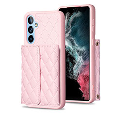 Funda Silicona Goma de Cuero Carcasa BF3 para Samsung Galaxy A54 5G Oro Rosa